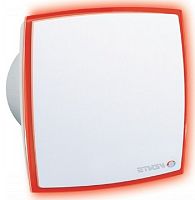 Вентилятор декоративный осевой Vents 100 ЛД Лайт D100 красный картинка